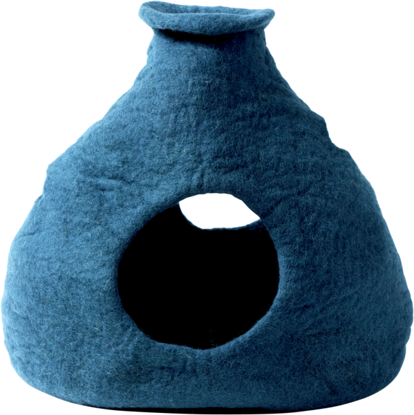 DDKC Höhle Purr-a-Boo, Teal - 36x25x36cm