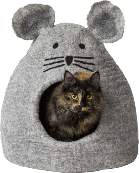 DDKC Höhle Maus, grau - 36x25x36cm