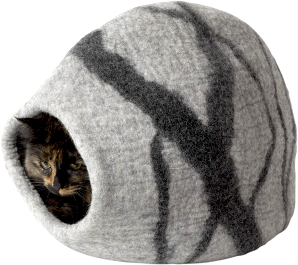 DDKC Höhle Flussstein, hellgrau - 54x28x20cm