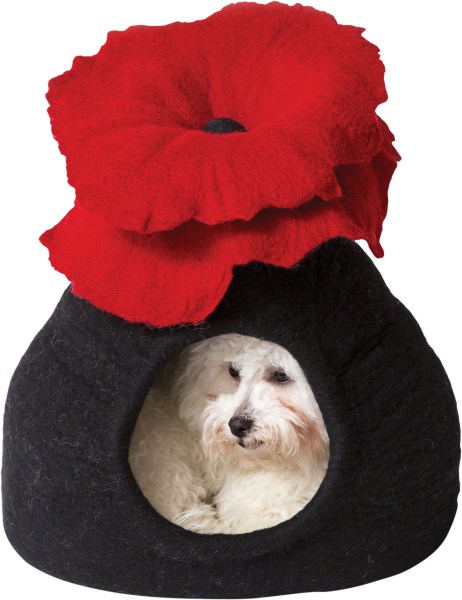 DDKC Höhle Bouquet, schwarz - 36x25x36cm