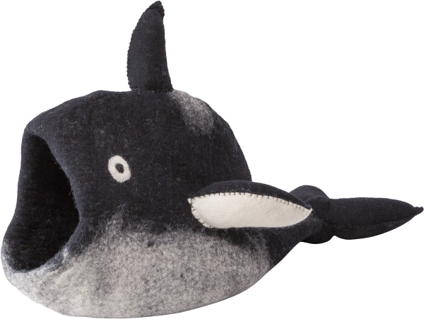 DDKC Höhle Orca, schwarz/weiss - 54x28x20cm