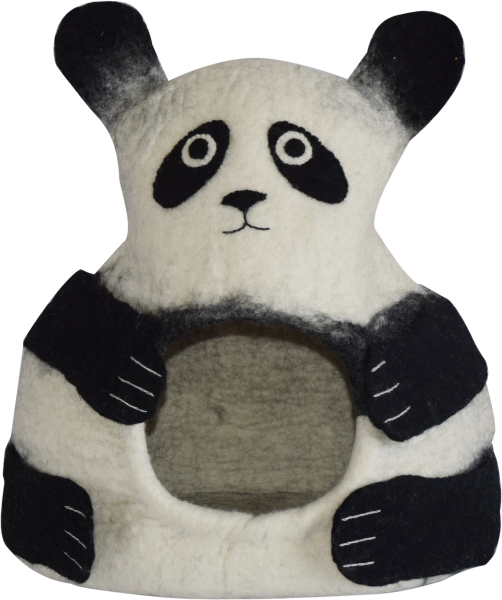 DDKC Höhle Panda, schwarz/weiss - 36x34x30cm