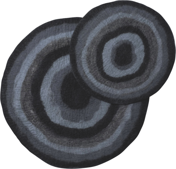 DDKC Matte Achat, schwarz - M/ 66x66cm