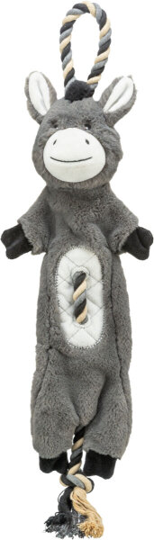 Esel, Plüsch/Tau, recycelt, 66cm