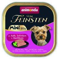 Animonda, Hund, V. Feinsten Mini,Kalb, Schinken+Basilikum...