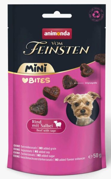 Animonda, Hund, Vom Feinsten Mini Bites Rind m. Salbei - 50g / VE 10