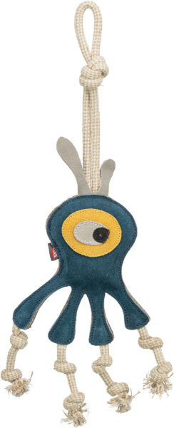 Monster am Tau, Leder/Tau, 47cm