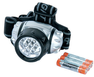 BRÜDER MANNESMANN Lampe frontale LED, pivotante, à 7 LED sous blister, 3 modes déclairage: 1, 3 ou 7 LED, tête de