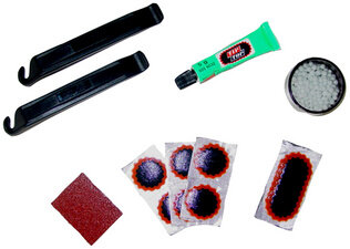 REMA TIP TOP Kit de réparation de vélo "TT 00", 12 pièces kit pour chambres à air, dans un étui rigide pratique,