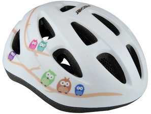 FISCHER Kinder-Fahrrad-Helm Eule, Größe: XS/S