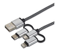 cartrend Daten- & Ladekabel 3in1,...