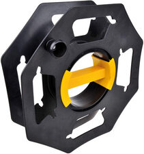 cartrend Enrouleur de câble manuel, en plastique, noir pour enrouler câbles, tuyaux darrosage, cordes etc.,