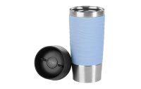 Gobelet isotherme TRAVEL MUG Wave, 0,36 L, bleu poudré dimensions: diamètre: 83 x (H)200 mm, avec manchette Soft