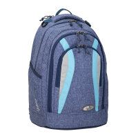 Rucksack YZEA BO, CASUAL dunkelblau/hellblau YZEA 290226502