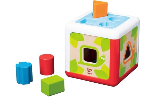 Hape Sortierspiel Sortierbox Gartenhütte