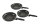 Non-stick pan BEAVER BRAND with foldable handle diam. 22 cm, aluminum Color stone grey