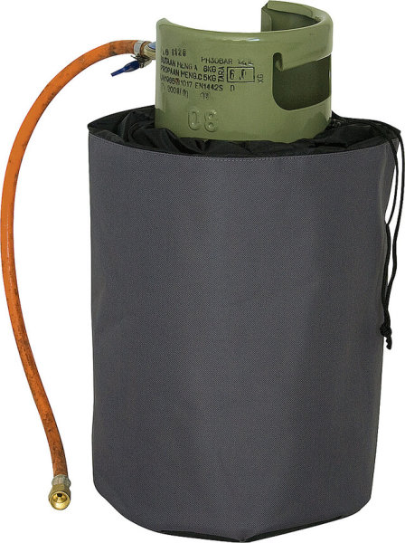 Sac de protection Eurotrail pour bouteilles de gaz de 5 kg Noir