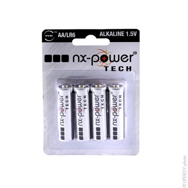 Batterie NX Mignon AA Ultra Alkali 1,5 V, Blister de 4 piè
