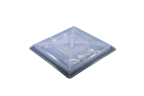 Ersatzhaube MPK zu Modell 4600 / 4600K Ausschnittmaá 40 x 40 cm Farbe Rahmen grau Haube transparent