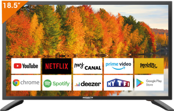 Fernseher ANTARION Smart TV 19 Zoll Farbe schwarz