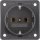 Schuko socket outlet Berker Colour anthracite