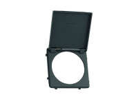 Hinged cover for socket Colour black