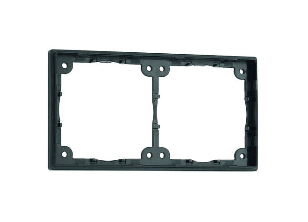 Cadre entretoise plat noir, 2 pièces