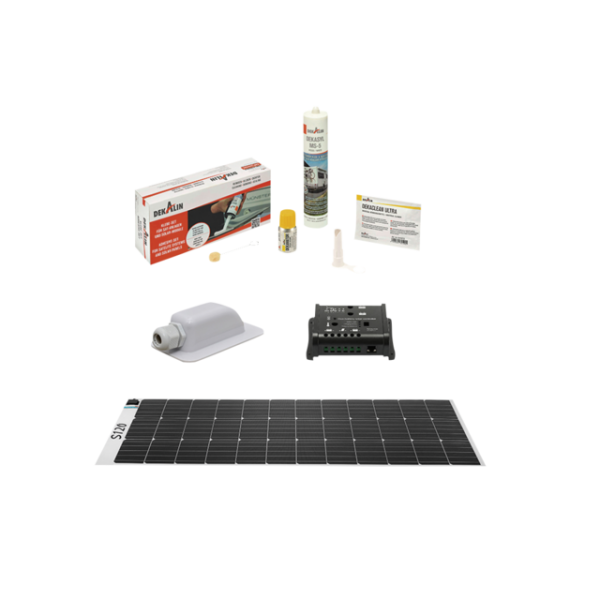 Moscatelli PWM controller set Solar panel S 120 incl contr. RE 104, roof duct and Adhesive kit