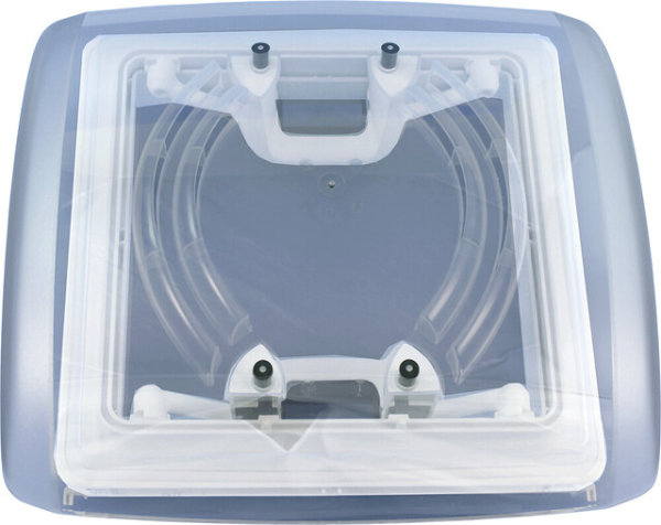 Dachhaube MPK VisionVent S eco 2753 Ausschnitt 28 x 28 cm Farbe weiß Haube rauchglas