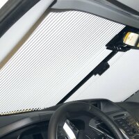 REMIfront IV Frontscheiben Verdunkelung für Ford Transit V362 ab 2012 - 2017 mit Sichtpaket 2  Farbe grau