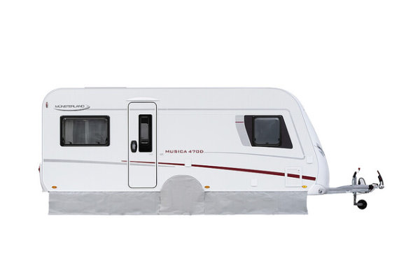 Floor apron Hindermann length 700cm, width 50cm Col. light grey