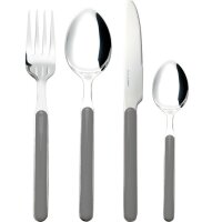 Rental package 2, dishes set Serenad,for 2 pers. w. cutlery white black