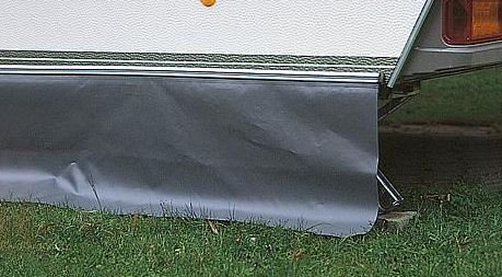 Protection bas de voiture en bâche, gris 5m de long 70 cm de haut