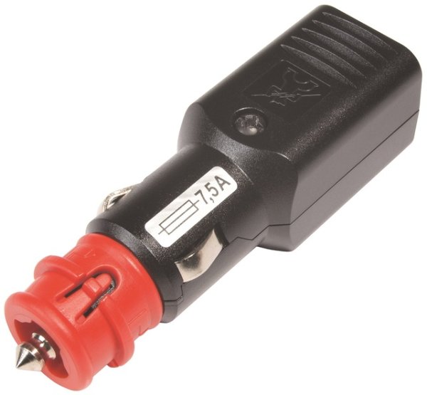 Universal plug NG PRO CAR 7,5A EV with forcibly actuated strain relief