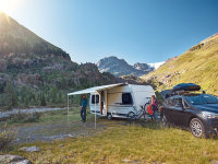 Roof awning Thule Omnistor 6300 350 x 250 cm Fabric col. mystic grey Housing col. white