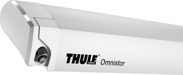 Dachmarkise THULE Omnistor 9200 600 x 300 cm Tuch Fb. mystic grey Gehäuse Fb. weiß mit Motor