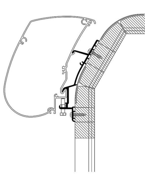 Adaptateur pour toit Thule LMC Explorer Cruiser 2018 350 cm