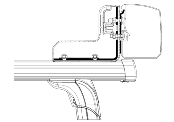 Adapter THULE zu Wandmarkise Omnistor 3200 Roof Rack