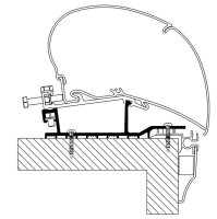 Adapter kit 4-part for Roof awning Thule Omnistor Series...