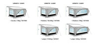 Thule QuickFit awning tent Width 360 cm large Erect. height 245 - 264 cm