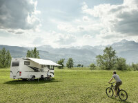 Roof awning Thule Omnistor 9200 550 x 300 cm Fabric col. mystic grey House cl. crm.-white w/o motor