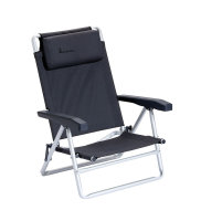 Chaise de plage Isabella Beachchair gris foncé