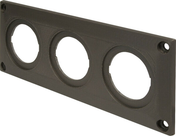 Plaque triple EV PRO CAR noir