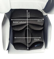 SITBACK Basic wedge pillows narrow 3D colour black