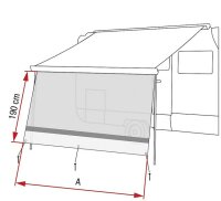 Paroi frontale FIAMMA Sun View XL 325 310 x 325 cm