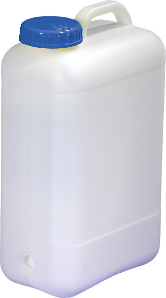 Standard wide neck canister 19 l, 280 x 170 x 475 mm 3 / 4 inch - thread DIN 96 cap