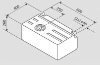 Frischwassertank Fusion 63 l EV 1301 _ V6-12 _