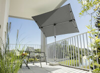 Parasol SCHNEIDER SCHIRME Novara 190 x 140 cm Colour anthracite