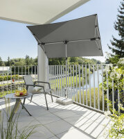 Parasol SCHNEIDER SCHIRME Novara 190 x 140 cm Colour anthracite