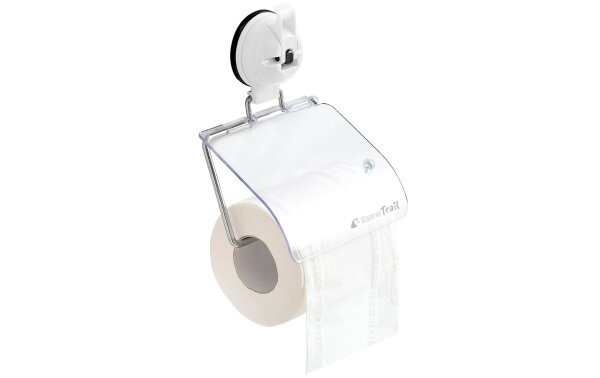 Toilet paper holder Eurotrail with sucker Colour white can be loaded with up to 3 kg